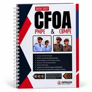 APOSTILA + CURSO ONLINE - CFOA PMPE/CBMPE 2026/2027